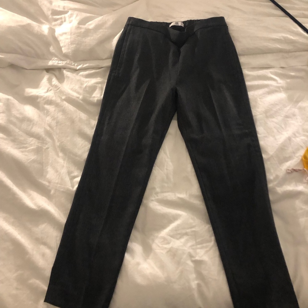 Gray trousers